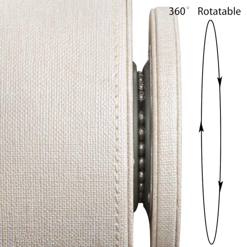 360°Rotatable TV Remote Control Holder with 4 Compartments Desk Accessories - color: Beige