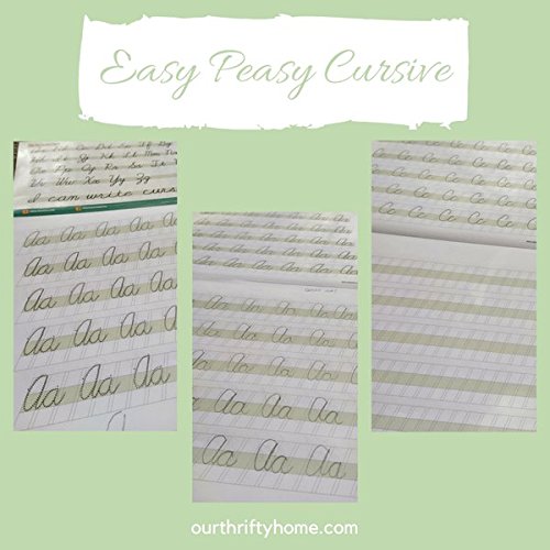 Channie’s Easy Peasy Cursive Handwriting Workbook for Kids, Tracing & Cursive Writing Practice Book, 80 Pages Front & Back, 40 Sheets, Grades 1st – 3rd, Size 8.5” x 11” - style: Easy Peasy Cursive