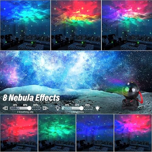 YXQUA Astronaut Galaxy Star Projector for Kids, Black Guitar - color: Black Guitar