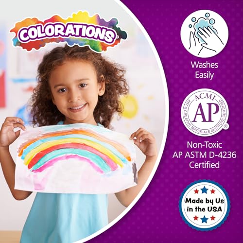 Colorations Paraben-Free Washable, Vibrant White Tempera Paint, 1 Gallon - color: White