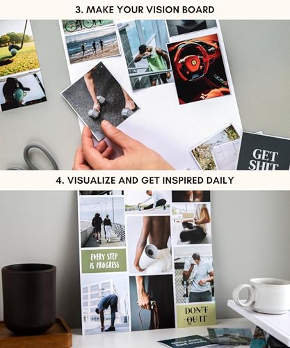 Lamare Vision Board Book for Men - 1000+ Images & Vision Board Supplies - style: For Men