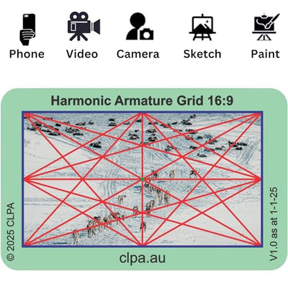 Dynamic Symmetry Directors Viewfinder Set, 4 Layouts, 12 Cards - size: Set - Dynamic Symmetry