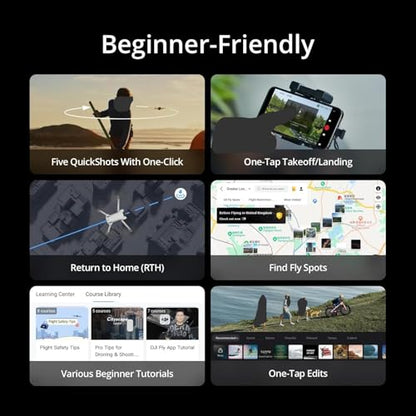 DJI Mini 3 Drone with DJI RC Screen remote Kit Camera Drone Bundle, with 128 GB SD, 3.0 USB Card Reader, Landing Pad, Backpack, Strobe lights and More