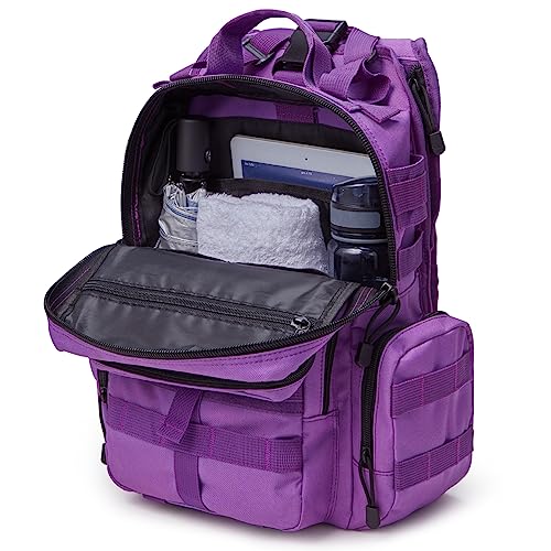 G4Free Large Tactical EDC Sling Bag, Adjustable Holder Backpack for Men - color: Purple