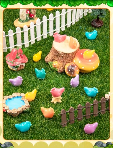 Mini Cute Chicken Figurines Silicone Mold - color: 1 Pc Chicken White