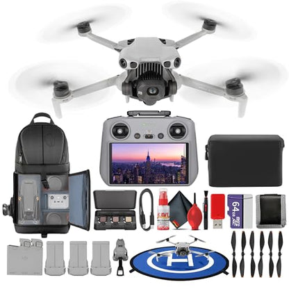 DJI Mini 5 Pro Drone RC2 Fly More Combo Lightweight Camera Aerial UAV Beginner Bundle | Extended Flight Smart Tracking Portable Photography Kit with 64GB Card + Landing Pad + More - style: Mini 5 Pro Fly More Combo