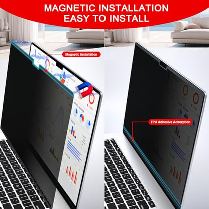 Magnetic Privacy Screen for Macbook Pro 14 Inch (2021-2026, M1,M2,M3,M4,M5) - size: macbook pro 14 inch