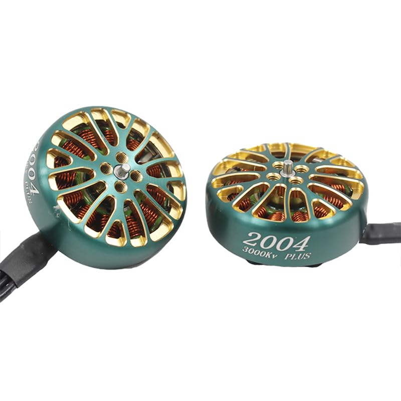 2004 Plus 1800kv 2500kv 3000kv 3-6S Lipo Brushless Motor 2.5mm Shaft 12N14P Suitable for FPV 3.5-5 Inch Traversing Drone (4pcs 2004 3000kv) - style: 4pcs 2004 3000kv