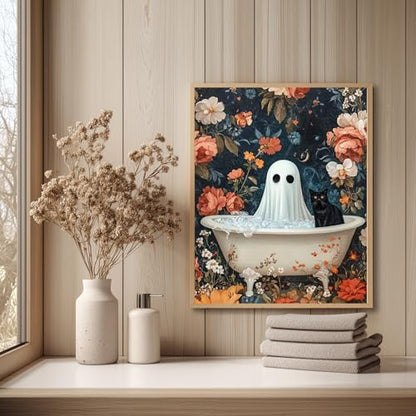 Reivworl Ghost Paint by Numbers Kit for Adults Beginner 16×20 inch - color: 14-ghost