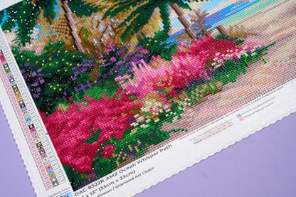DIAMOND ART CLUB Ocean Whisper Path Diamond Art Kits for Adults - color: Ocean Whisper Path