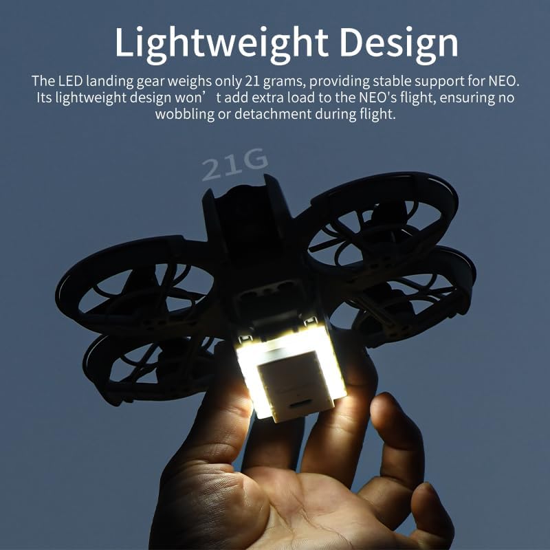 BTG Landing Gear with LED Lights for DJI NEO Accesories Night Flight Light