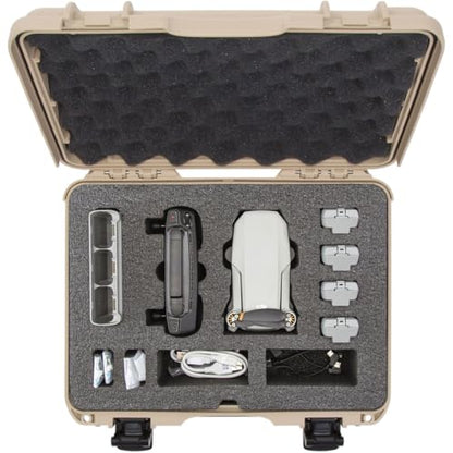 NANUK 910 Waterproof Hard Case with Foam Insert for DJI Mini SE Fly More Kit - Tan (910-MAVMSE0)