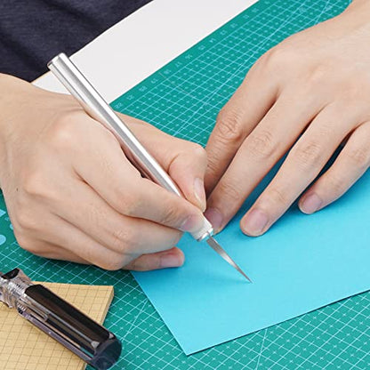 DIYSELF 150 PCS Exacto Knife Blades #2, SK5 Exacto Blades with Storage Case - size: #2