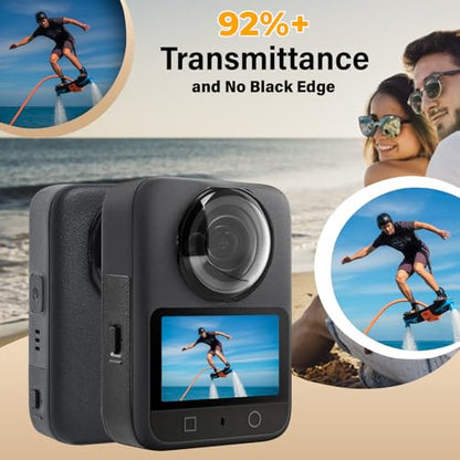 JZW-Shop Glass Lens Guard Compatible with DJI OSMO 360 Camera, HD Clear, 9H