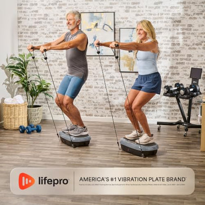 Lifepro HexaPlate Lite Compact Vibration Plate with Magnetic Acupoints - color: Silver