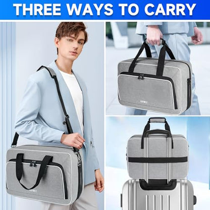 LEFOR·Z Travel Carrying Case Fits for PS5/PS5 Pro/PS4 with Thick Padding - color: Grey