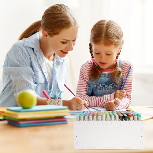 Marker Organizer,180 Slots Marker Holder Organizer with Removable Divider - size: 180 slots