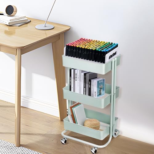 SANFURNEY Marker Pen Organizer Holder for Carts, 180 Slots - size: 180-slot