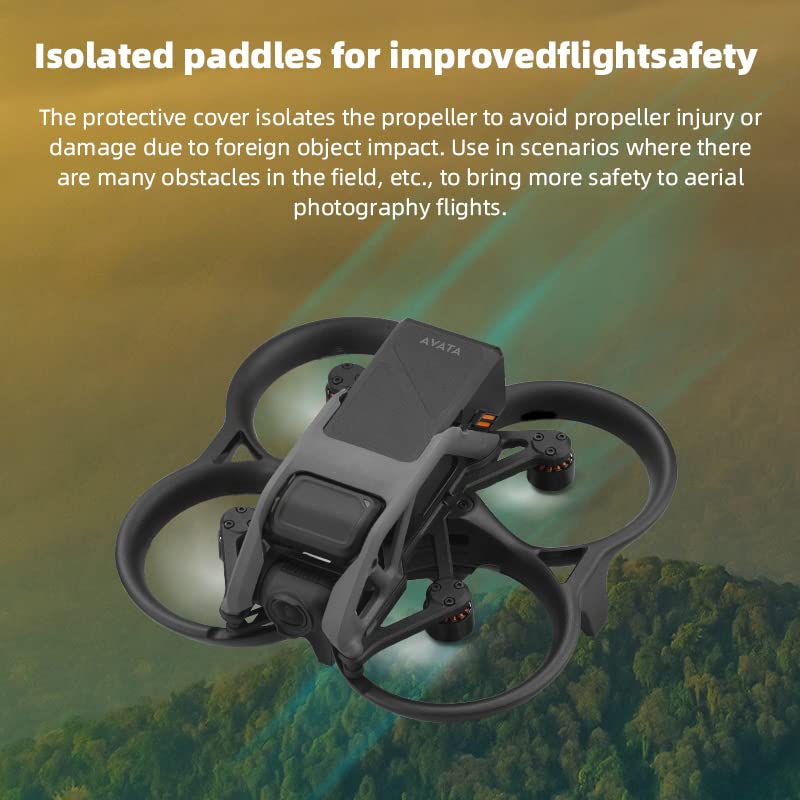 CAPART Body Frame Replacement for DJI Avata Drone, Propeller Guard Anti-Collision Protective Bar Ring Bumper 360° Safe Flying