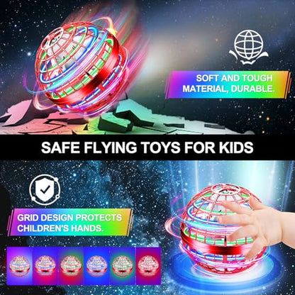 Vantexi Flying Orb Ball Toy,2026 Upgrade Parachute LED Light,Bright Red - color: Bright Red, size: 1 Pack