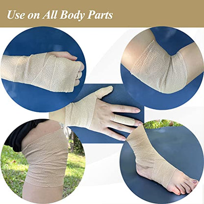 Self Adhesive Bandage Wrap,Black Sports Tape Vet Wrap Cohesive Bandage