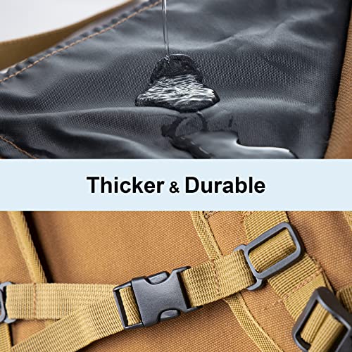 JJRING Heavy Duty Plein Air Artist Backpack With Handheld Strap, Brown - color: coffee