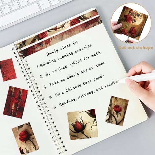 6x6" Cardstock Single Sided Scrapbooking,Craft Decorative Scrap Book Paper - color: 24sheets-Candle Rose