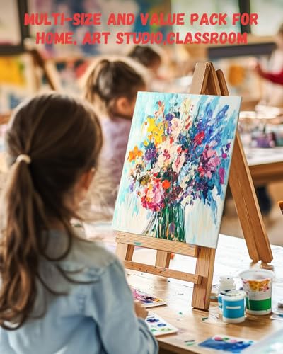 Simetufy 42 Pack 5x7 Inch Small Canvas Boards for Kids Painting - size: 5"x7" - 42pcs