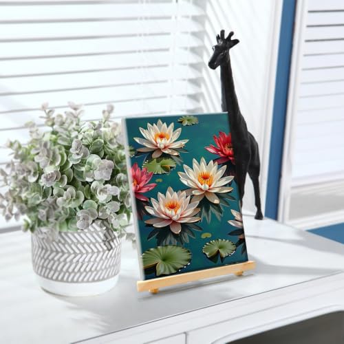 YOYA Framed Paint by Numbers Kit for Adults - Lotus Flower Paint by Number - color: Lotus 032