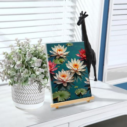 YOYA Framed Paint by Numbers Kit for Adults - Lotus Flower Paint by Number - color: Lotus 032