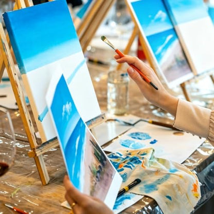 100Pack 8x10 Inch Premium Flat Canvas Panels for Acrylic and Oil Painting