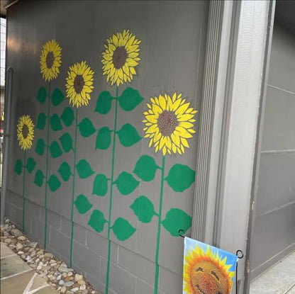 Large Sunflower Stencils Flower Stencils for Wood Fence - style: Sunflower
