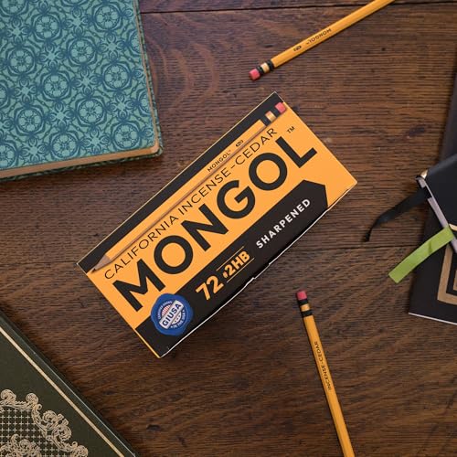 Mongol Classic Incense Cedar #2 Pencil - 72-Pack - Pre-sharpened - size: 1 Count (Pack of 72)