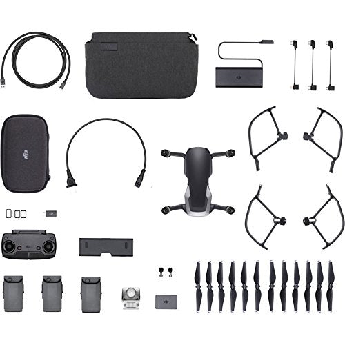 DJI Mavic Air Fly More Combo Onyx 4K Drone Electronics, Black (CP.PT.00000156.01) - color: Black