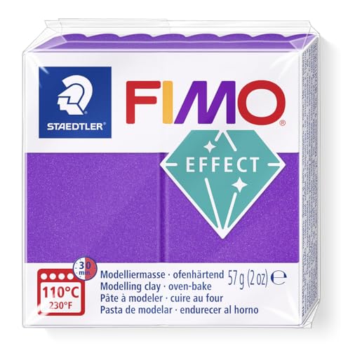 FIMO Soft Polymer Oven Bake Modelling Clay - 57g Blocks - Set of 6 - Metallic Colours