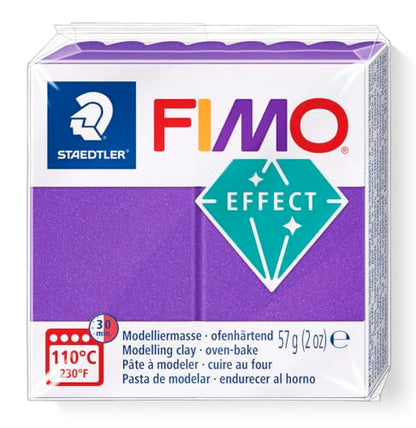 FIMO Soft Polymer Oven Bake Modelling Clay - 57g Blocks - Set of 6 - Metallic Colours