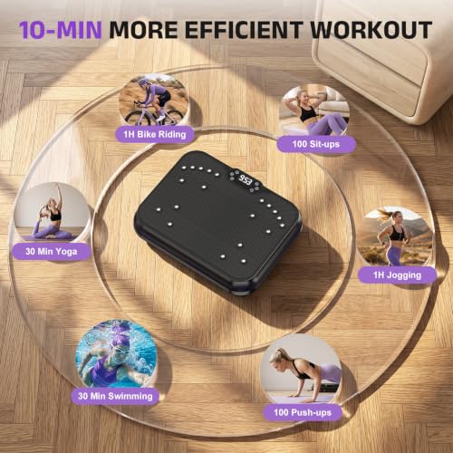 Bigzzia Vibration Plate Exercise Machine for Lymphatic Drainage & Fitness