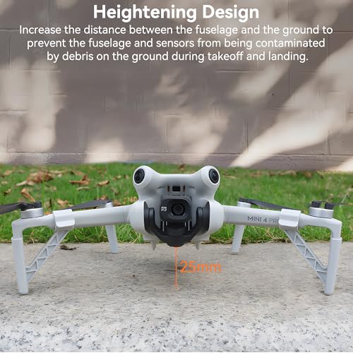 Landing Gear for DJI Mini 4 Pro Drone Accessories Set Extended Landing Legs Heightening Bracket Support Protector