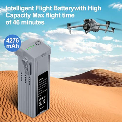 Air 3 Intelligent Flight Battery 2 Pack 4276mAh Large Capacity Portable Replacement Battery，Fully Compatible with DJI Air 3 / Air 3S Drone Accessories