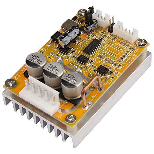 Brushless ESC Motor Controller, High Power 350W Wide Voltage 5V-36V 3 Phase Sensorless Driver Module with PWM Speed Control CW CCW Reversible Switch for DIY Robotics and RC