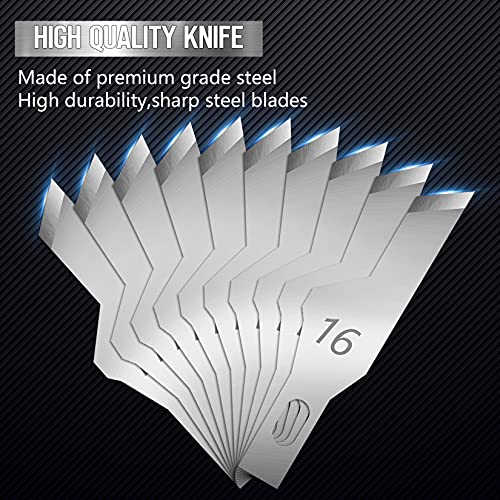 JETMORE 100 Pack Exacto Knife Blades #16, Hobby Knife Blades for DIY Craft - size: #16