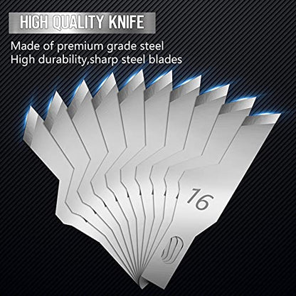 JETMORE 100 Pack Exacto Knife Blades #16, Hobby Knife Blades for DIY Craft - size: #16