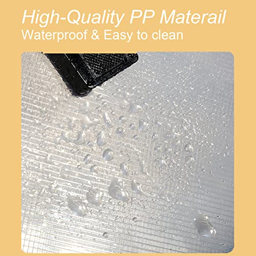 12x16.5 Art Portfolio Case A3 PP Plastic Transparent Black Pack of 1 - color: Black