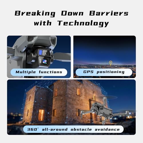 4K GPS Drone with Camera, Screen Controller and 3-Axis Gimbal