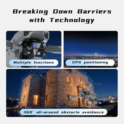 4K GPS Drone with Camera, Screen Controller and 3-Axis Gimbal