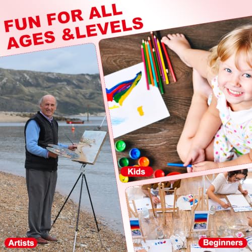 100Pack 8x10 Inch Premium Flat Canvas Panels for Acrylic and Oil Painting