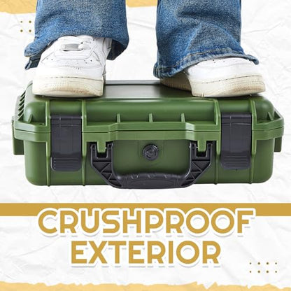 Relaxweex 22.4 x 16.1 x 10.2 Inch Hard Case, Grid Shell, Green - color: Green, size: 22.4 x 16.1 x 10.2 Inch, style: Grid Shell