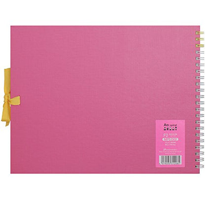 Maruman Art Spiral Sketch Book, F2, 7.76" x 10.24", 24 Sheets, Pink - color: Pink, size: F2 (7.76" x 10.24")