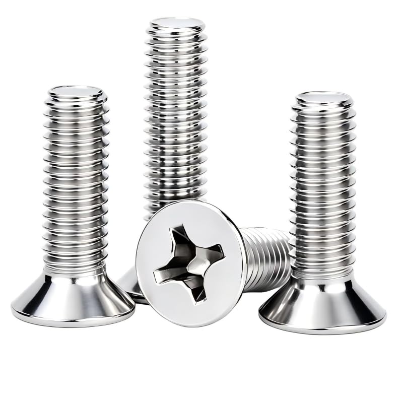 80Pcs M3-0.5x20mm Flat Head Phillips Machine Screw - size: M3-0.5x20mm(80Pcs)