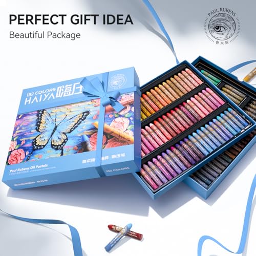Paul Rubens Oil Pastels, 132 Vibrant Colors Soft Oil Pastels - style: 132 Basic Colors